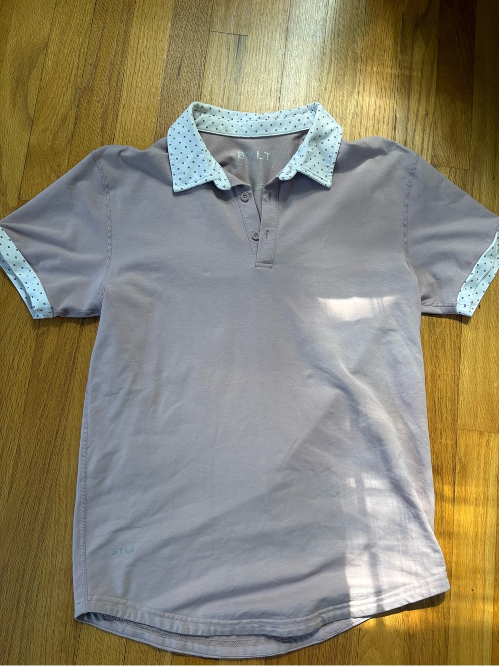 Men's BYLT Drop cut Polo in pink